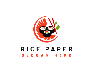 Sushi Sashimi Food logo design