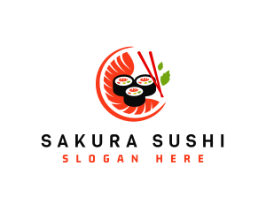 Sushi Sashimi Food logo design