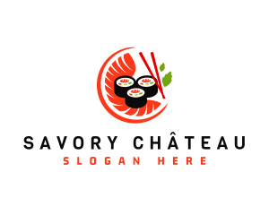 Sushi Sashimi Food logo design