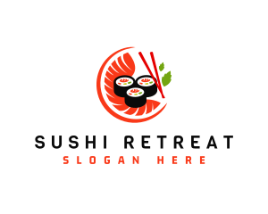 Sushi Sashimi Food logo design