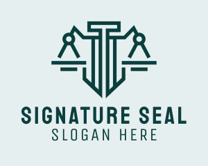 Lawyer Notary Scales logo