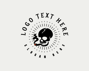 Skull Cigarette Vice logo