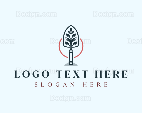 Garden Trowel Plant Logo