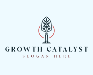 Garden Trowel Plant  logo design