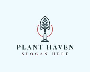 Garden Trowel Plant  logo design