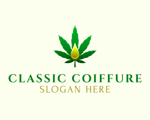 Marijuana Oil Extract logo design