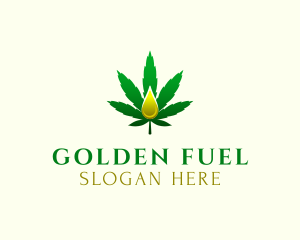 Marijuana Oil Extract logo design