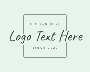 Luxury Fashion Boutique Wordmark logo