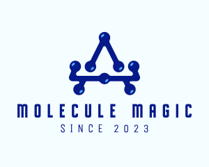 Molecule Letter A logo