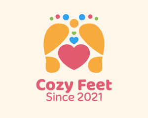 Foot Massage Heart logo design