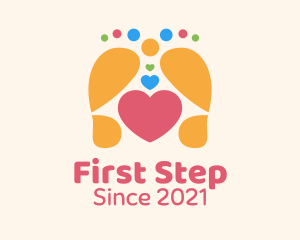 Foot Massage Heart logo design