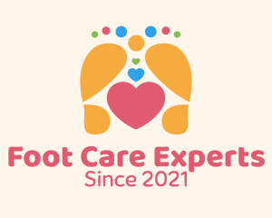 Foot Massage Heart logo design