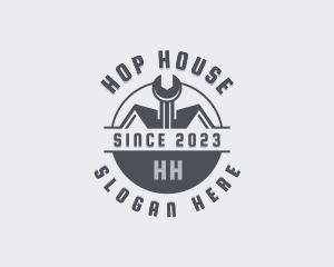 Wrench House Repair logo design