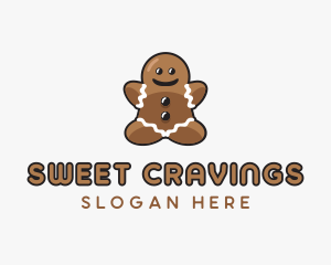 Gingerbread Cookie Dessert logo design