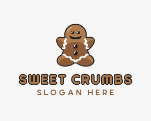 Gingerbread Cookie Dessert logo design