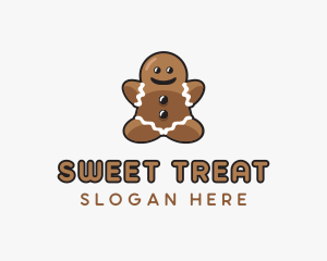Gingerbread Cookie Dessert logo design