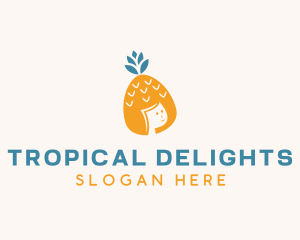 Pineapple Fruit Girl logo
