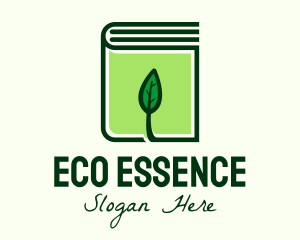 Eco Leaf Book logo design