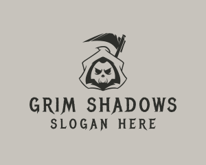 Spooky Grim Reaper logo