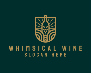 Vineyard Winery Badge  logo design