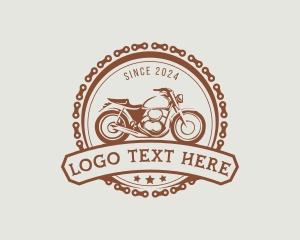 Motorcycle Rider Chain logo