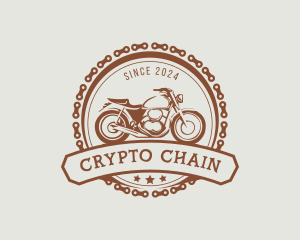 Motorcycle Rider Chain logo design