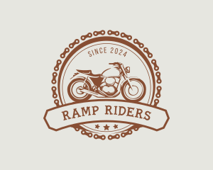 Motorcycle Rider Chain logo design