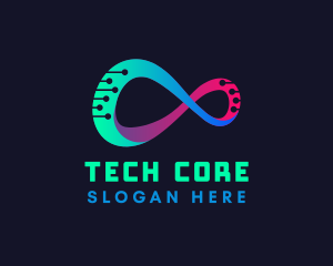 Tech Software Infinity logo design