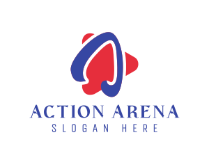 Media Player Letter A logo