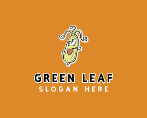 Cartoon Corn Vegetable logo