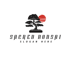 Japanese Bonsai Tree logo