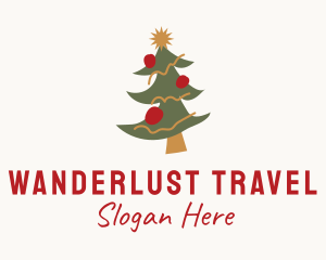 Christmas Tree Holiday  Logo