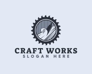 Chisel Sculpting Wood logo design