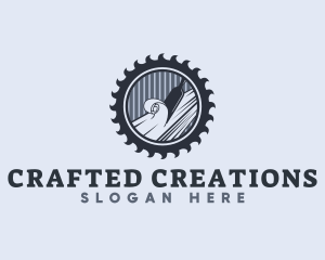 Chisel Sculpting Wood logo design