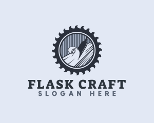 Chisel Sculpting Wood logo design