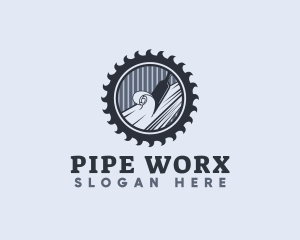 Chisel Sculpting Wood logo design