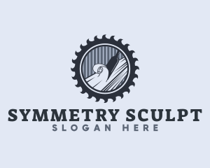 Chisel Sculpting Wood logo design