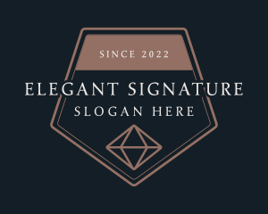 Elegant Diamond Gem logo design