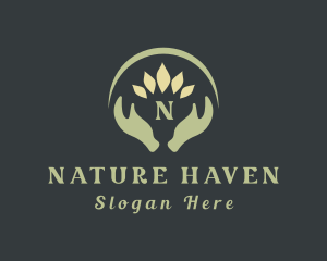 Natural Hand Massage logo design