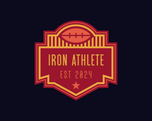 Rugby Football Athlete logo design