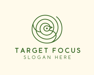 Simple Bird Target logo design