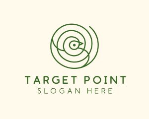 Simple Bird Target logo design