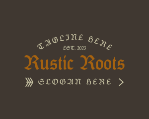 Old Rustic Gothic Company logo design