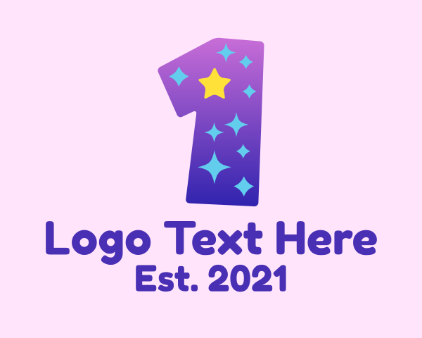 Number logo example 1