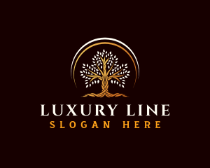 Luxury Tree Wellness logo design