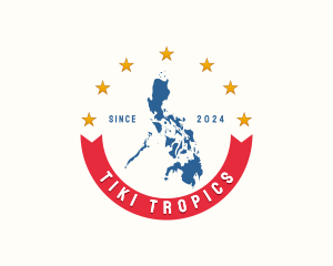 Philippines Country Map logo design