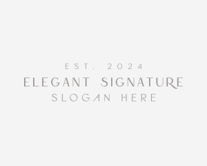 Elegant Minimalist Business logo design