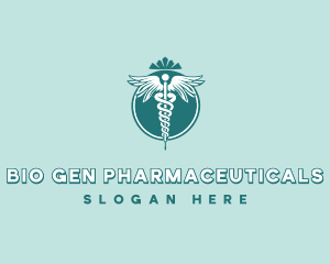 Caduceus Pharmaceutical Lab logo design