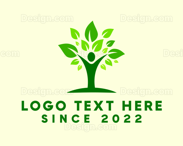 Human Wellness Tree Logo