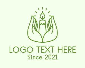 Holy Candle Hand logo